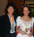 OB Dr. Eva Lohse und Prinzessin der Stadtgarde und Eule, Simone I.